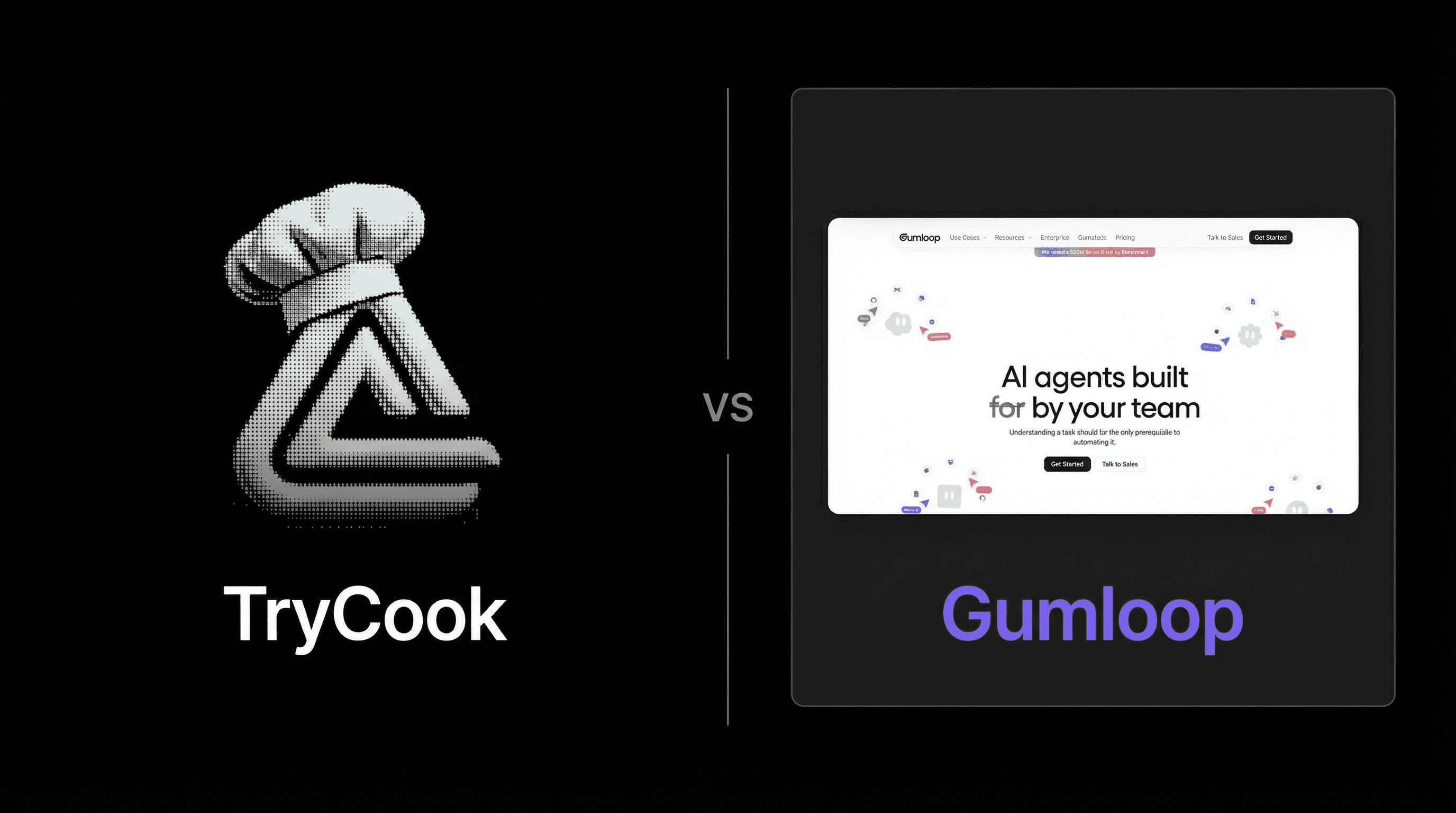 TryCook vs Gumloop: Pre-Built Revenue Agents vs Build-Your-Own AI Automation